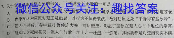 江西省乐平市2022-2023学年度九年级下学期期中学业评价语文