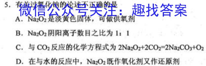 2025届湖南大联考高一年级4月联考（005A·HUN）化学