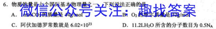 湖北省2022-2023学年度下学期期中新洲区部分学校高中二目标检测化学