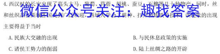 2023年湖北省新高考信息卷(四)历史试卷