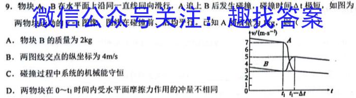 2022-023学年安徽省九年级下学期阶段性质量监测（六）物理.