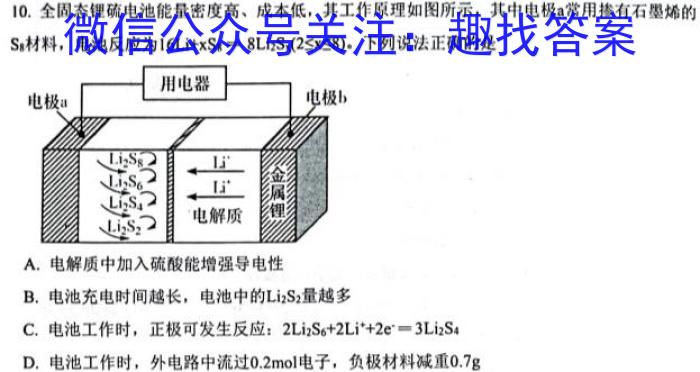 2023年河北省新高考模拟卷（一）化学