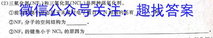 师大名师金卷 2023年陕西省初中学业水平考试模拟卷(四)化学