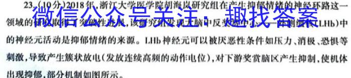 2023年普通高等学校招生全国统一考试·调研模拟卷XK-QG(一)生物