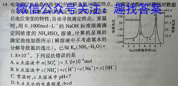 2022~2023学年核心突破QG(二十二)化学