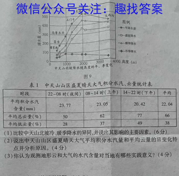 2023年江西省初中学业水平模拟考试（二）（23-CZ133c）s地理