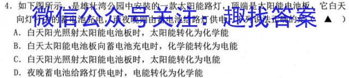 2023届名校之约·中考导向总复习模拟样卷 二轮(五)l物理
