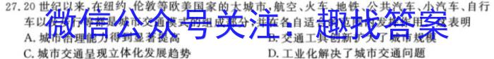 桂柳文化2023届高三桂柳鸿图信息冲刺金卷三四历史