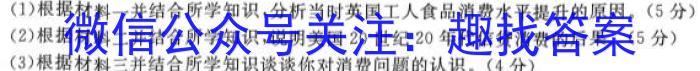 江淮名卷·2023年中考模拟信息卷(三)3历史