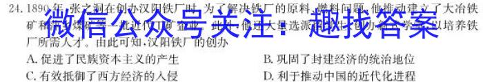 2023年陕西省初中学业水平考试全真预测试卷B版历史