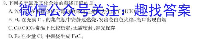 北斗联盟2024学年第二学期高二期中联考化学