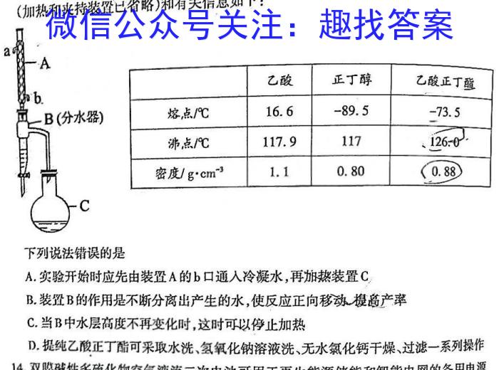 衡中文化2023年衡水新坐标·信息卷(二)化学