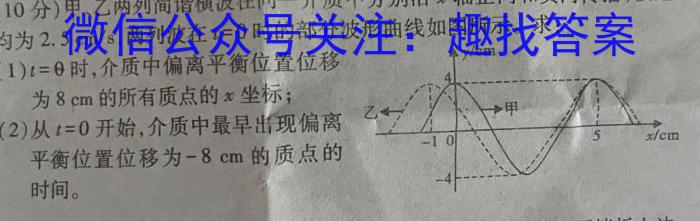 1号卷·A10联盟2022级高一下学期4月期中考物理.