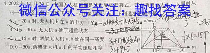 2023届云南省高三考试卷4月联考(23-380C)q物理