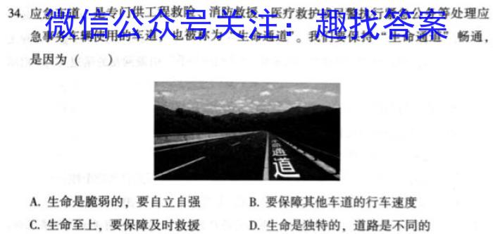 全国大联考2023届高三全国第八次联考8LKs地理