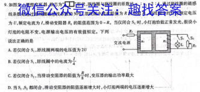 2023届智慧上进·名校学术联盟·高考模拟信息卷押题卷(十二)物理.