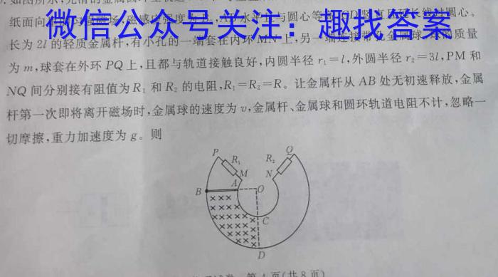 陕西省2023届九年级模拟检测卷(23-CZ135c)物理`