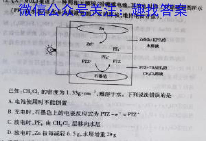 2023年全国高考·冲刺预测卷(一)化学