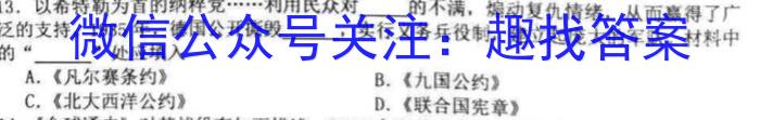 河南大联考2023年高三年级4月联考历史