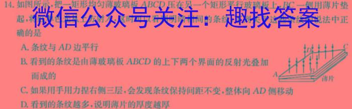 2023年湖北省新高考信息卷(一)物理`