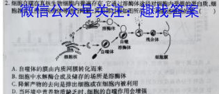 衡水金卷先享题压轴卷2023届 老高考一生物