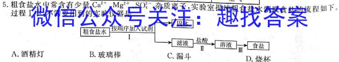 2023届全国普通高等学校招生统一考试 JY高三模拟卷(五)化学