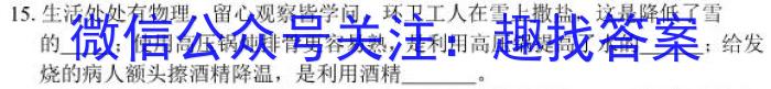 南宁三中2022-2023学年度下学期高二期中考试(2023.04)物理.