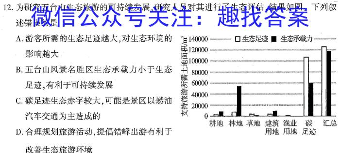 衡水名师卷 2023年辽宁名校联盟·信息卷(四)生物