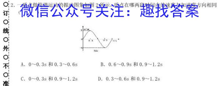 2023年普通高等学校招生全国统一考试标准样卷(一)(二).物理