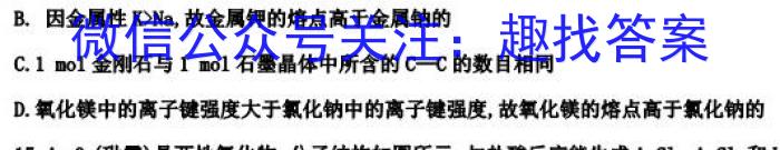 2023年河北省初中毕业生学业考试模拟(四)化学