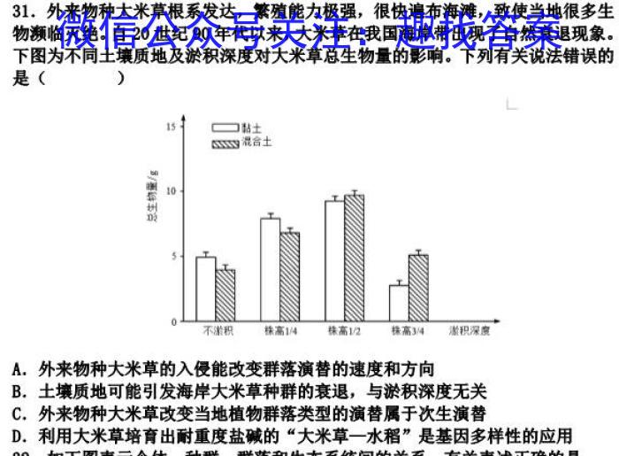 2023年普通高等学校招生全国统一考试 23·JJ·YTCT 金卷·押题猜题(八)生物