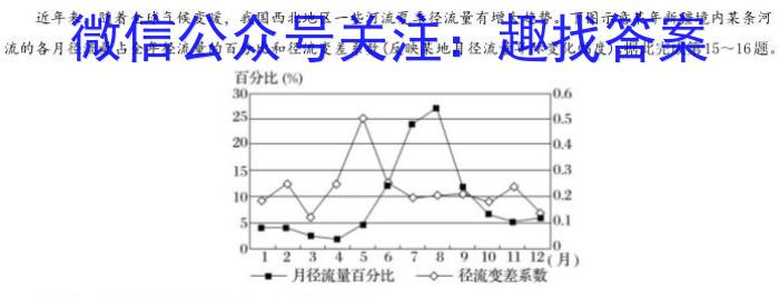 2023年高考冲刺模拟试卷(四)4s地理