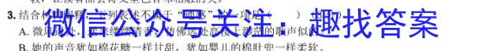 2023届衡水金卷先享题压轴卷(一)语文