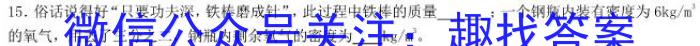 安徽省2023届九年级下学期教学评价二（期中）物理.