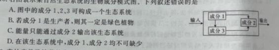 铜川市2023年高三第二次质量检测(TC2)生物
