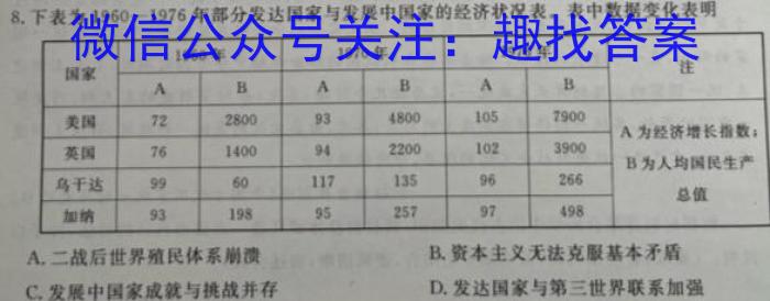 2022-023学年安徽省八年级下学期阶段性质量检测（六）政治s