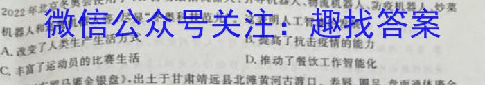 安徽省中考必刷卷·2023年名校内部卷（五）历史