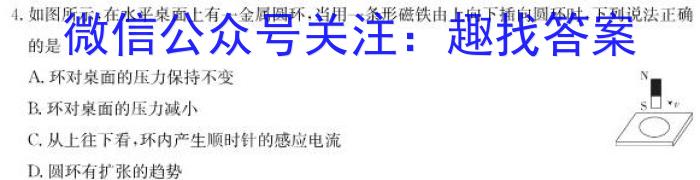 武汉市2023届高中毕业生四月调研考试.物理