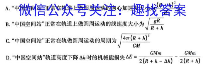 安徽省2023年池州名校中考模拟卷（二）.物理