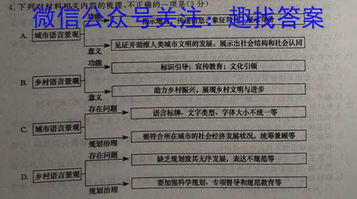 名校大联考·2023届普通高中名校联考信息卷(压轴一)语文