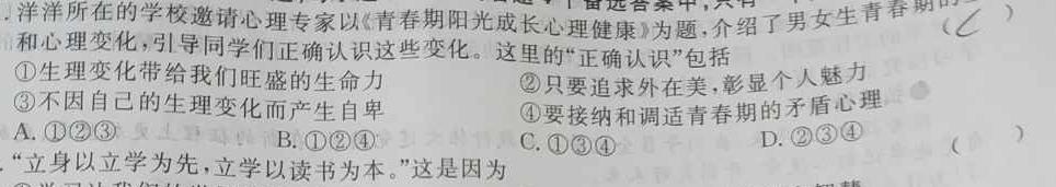智慧上进·稳派大联考2023届高三年级4月联考政治y