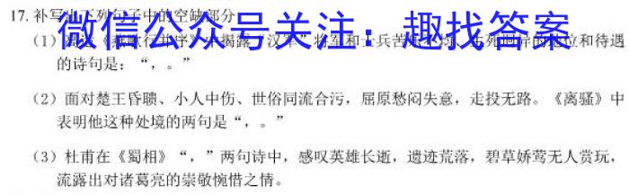 河南省封丘县2023年九年级“一模”测试卷语文