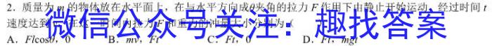 陕西省2023届临潼区、阎良区高三年级模拟考试（4月）物理.