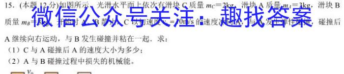 广西省2023年春季学期高二期中检测（23-394B）.物理