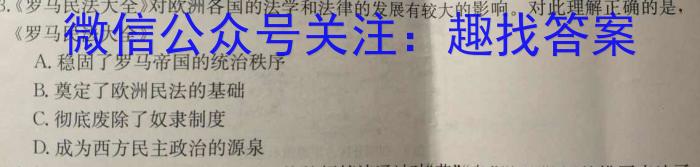 2023年湖南省普通高中学业水平合格性考试仿真试卷(专家版三)历史