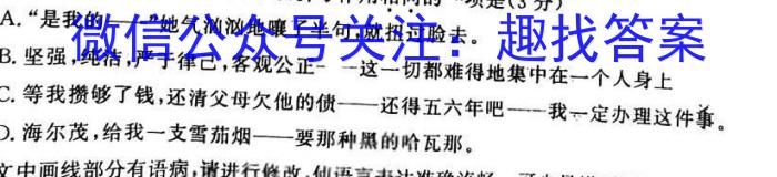 陕西省2023年第五次中考模拟考试练习语文