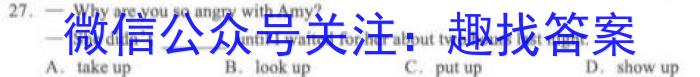 学林教育2023年陕西省初中学业水平考试·名师导向模拟卷(一)A英语