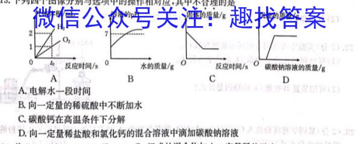 2023年普通高校招生考试精准预测卷(一)化学