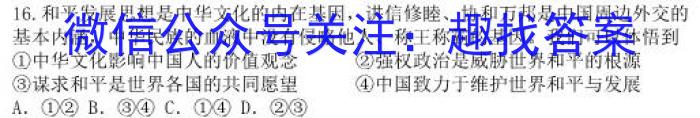 2023年普通高等学校全国统一模拟招生考试 新未来4月高二联考s地理