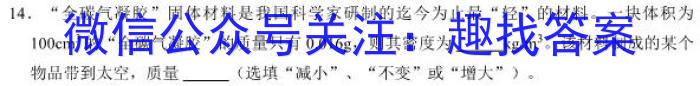 2023届九师联盟高三年级3月质量检测（XG）物理.